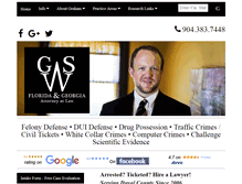 Tablet Screenshot of criminallawyerjacksonville.com